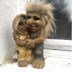 Gartenfiguren, Liebespaar Talula und Tarquin, Trolle, Gartenzwerge, Geschenkidee oder Dekoration