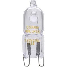 Osram Halopin 66748 48 Watt G9 halogēnspuldze ar kontaktdakšu 230 V silti balta 740 lūmenu halogēnspuldze ar kontaktdakšu pamatni