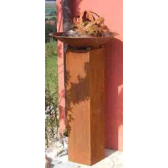 Patina Dekoratīvā kolonna Bea ar dekoratīvo trauku 60 cm, Pfanzsaeule no Rostikal