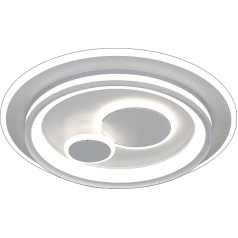 Licht-Erlebnisse LED Deckenleuchte Dimmer Farbwechsel Fernbedienung Ø 50 cm H: 8,5 cm flach hell 4200 lm 3000-6000K Deckenlampe Wohnzimmer Badezimmer