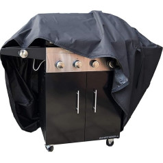 SpeedwellStar BBQ vāks Ūdensnecaurlaidīgs, smags, elpojošs 300 Denier 120 x 145 x 70 cm Grila pārklājs ar Velcro, liels