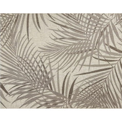 Gertmenian 21949 Brīvdabas paklāju paklājs Freedom Collection Piekrastes tematikas paklājs Smart Care Deck Patio, 5x7 Standard, Royal Palm Leafs Tan