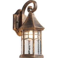 Amerikanische Retro Country Wandleuchte Mount IP65 wasserdichte und rostfreie Außenwandleuchte Bubble Glas Lampenschirm Wandleuchte Für Diele Eingangsgarage Patio Light