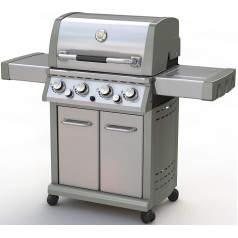 El Fuego Concord Gas Barbecue, Silver