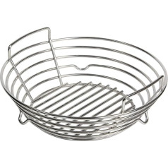 Vankey Charcoal Basket for Kamado Joe JR, Heavy Duty Stainless Steel Charcoal Ash Basket for Minimax Big Green Egg and Other Smoking Grills