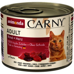 carny adult говядина и сердце - влажный корм для кошек - 200 г