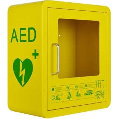 TAKUNE AED-Defibrillator-Aufbewahrungsschrank - Alarmbox Zur Wandmontage for Öffentliche Bereiche Im Homeoffice, Transparentes Glasfenster Und Abgerundetes Eckendesign