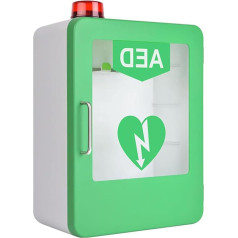 KardoL Wand Montierter Aufbewahrungsschrank Für Erste-Hilfe-AED-Defibrillatoren, Doppelschaltersteuerung, Herz-Defibrillations-Alarmkasten Für Büro, Krankenhaus, Pflegeheim