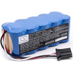 vhbw NiMH akumulators 2800 mAh (12 V) Saderīgs ar medicīnas tehnoloģiju defibrilatoru Nihon Kohden ETC-5521k, ETC5521k, TEC-5500, TEC-5521, TEC-5521, X065, MD-BY01, NKB-301V, NKB-301V nomaiņa