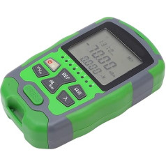 Fiber Optic Cable Tester, ABS Fiber Optic Power Meter, Rechargeable Battery, Highly Accurate Relative Power Calculation for Maintenance (50MW)