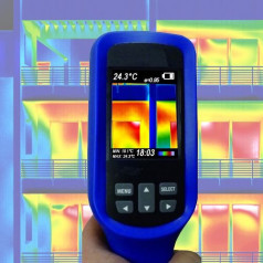 Termālās attēlveidošanas kamera Infrasarkanā kamera LCD krāsu displejs Ēku renovācija Pelējuma rasas punkts Enerģijas caurlaide IR3