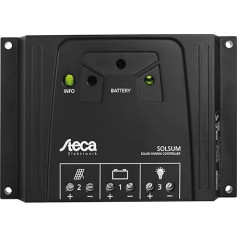 Steca Solsum Solar Charge Controller, 8.8f, 12V / 24V, PWM 8A