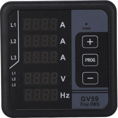 GV59 Generator-Voltmeter 165-265 V, Multifunktionstester mit Digitalanzeige, Automatischer Schutzalarm, Zur Motorüberwachung