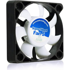 AABCOOLING Super Silent Fan 5 - Leise und Efizient 50mm Gehäuselüfter mit 4 Anti-Vibration-Pads - Mini Ventilator, 3D Drucker, Lüfter 40mm, Cooling Fan, PC Fan, 17,5 dB, 14,45 m3/h