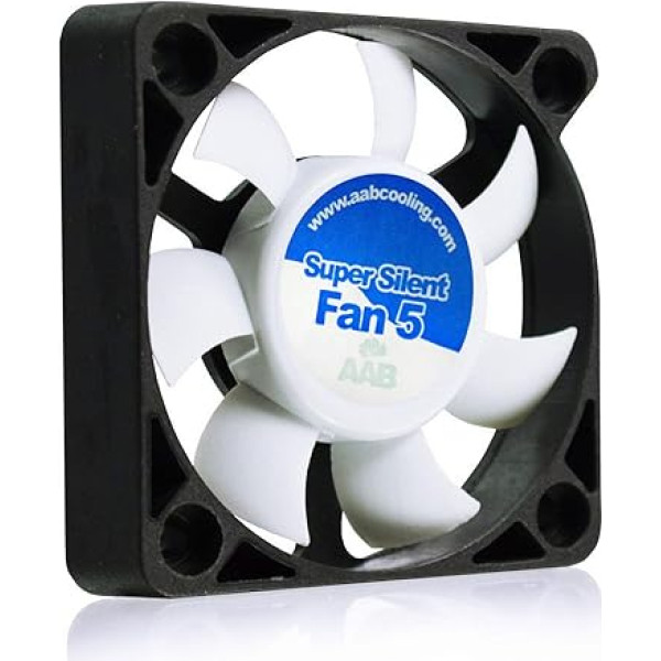 AABCOOLING Super Silent Fan 5 - Leise und Efizient 50mm Gehäuselüfter mit 4 Anti-Vibration-Pads - Mini Ventilator, 3D Drucker, Lüfter 40mm, Cooling Fan, PC Fan, 17,5 dB, 14,45 m3/h