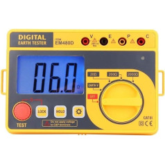 EM480D Pārnēsājams ļoti jutīgs digitālais zemējuma pretestības testeris Elektriskais mērītājs Ohmmeter