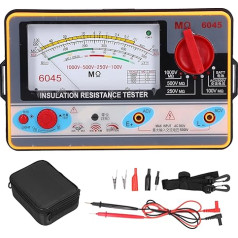 Izolācijas pretestības testeris 1KV 5MΩ-2000MΩ Megohmmeter Ohmmeter, akumulatora darbināms zemējuma pretestības mērītājs, TY6045