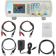 Vistas signāla ģenerators, funkciju ģenerators AC100-240V JDS6600 60MHz DDS funkcija Arbitrary Waveform Signal Generator Counter Digital Control Sine Frequency Meter (US Plug 60HZ)