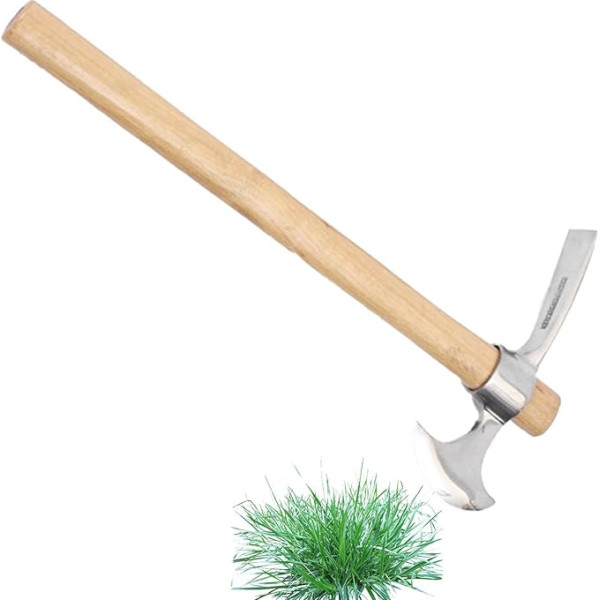 Spitzhacke, Spitzhacke zum Graben, Mattock Garten-Spitzhacke mit 2-in-1-Design, Edelstahl-Handpickel, multifunktionale Spitzhacke für Gärtner, Graben graben, Wurzeln schneiden