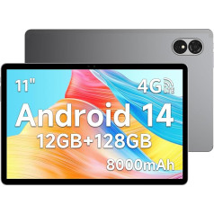 ALLDOCUBE iPlay60 Lite Tablet Android 14, planšetdators 11 collu HD 1280 x 800 Incell IPS, 12(4+8)GB RAM 128GB ROM/TF 512GB, spēļu planšetdators T606 Octa-core, 5MP+13MP, Widevine L1, 8000mAh, 4G LTE 5G Wifi/GPS