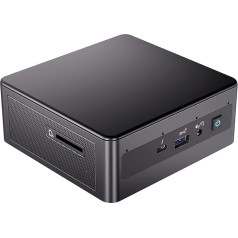 Intel NUC 11 Mini PC Core i7-1165G74 Core i7-1165G74 Cores 8 Threads Galda dators 28W Iris Xe Graphics 16GB RAM 512 SSDWindows 10 Pro Dators Bluetooth 5.2WiFiThunderbolt 3, melns, NUC11PAHi7 Mini PC