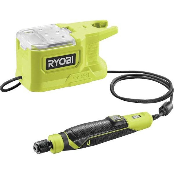 RYOBI 18 V ONE+ akumulatora rotējošais instruments RRT18-0 (maksimālais iespīlēšanas diametrs 3,2 mm, tukšgaitas apgriezieni 4400-23000 min-¹, bez akumulatora un lādētāja)