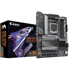 GIGABYTE B650 AORUS ELITE AX V2 (AM5/ LGA 1718/ AMD/ B650/ ATX/ 5 лет гарантии / DDR5/ Triple M.2/ PCIe 5.0/ USB 3.2 Gen2X2 Type-C/WiFi 6E/ 2.5GbE LAN/Q-Flash Plus/EZ-Latch/ Материнская плата)