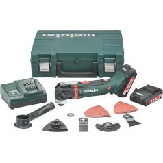 Metabo Akku-Multitool MT 18 LTX Compact (613021510) 18V 2x Li-Ion; Ladegerät ASC 55; Kunststoffkoffer, Art des Akkupacks: Li-Ion , Akkuspannung: 18 V, Akkukapazität: 2 x 2 Ah