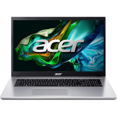 Acer Aspire 3 (A317-54-36NN) klēpjdators | 17,3 collu FHD displejs | Intel Core i3-1215U | 16 GB RAM | 512 GB SSD | Intel UHD Graphics | Windows 11 | QWERTZ tastatūra | Sudrabs