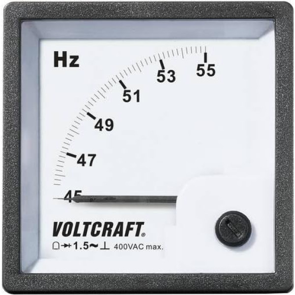 VOLTCRAFT AM-72X72/50HZ AM-72X72/50HZ Analog-Einbaumessgerät AM-72X72/50HZ 45-55 Hz Drehspule