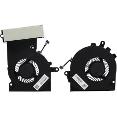 2gab 4pin CPU ventilators, piemērots HP OMEN 15-ce/17-an, CPU ventilators, ventilators datora korpusa dzesētājam, viegli nomaināms, ātra uzstādīšana