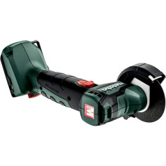 Metabo Powermaxx CC 12 BL akumulatora leņķa slīpmašīna (bez akumulatora, slīpēšanas disku diametrs 76 mm, ar slīpēšanas diskiem + MetaLoc futrāli, akumulatora spriegums 12 V, vītne M 5) 600348840, tumši zaļa, melna