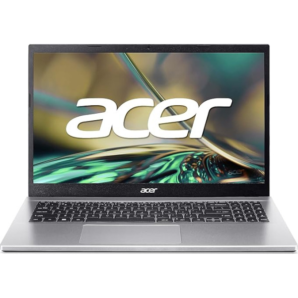 Acer Aspire 3 (A315-59-52V0) klēpjdators, 15,6 collu FHD displejs, Intel Core i5-1235U, 16 GB RAM, 1 TB SSD, Intel Iris Xe Graphics, Windows 11, QWERTZ tastatūra, sudrabots