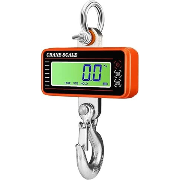 Skaitlisks 1500 kg/1000 kg/500 kg digitālais sliežu statīvs ar 65 fušām, izturīgs, ar LCD displeju (Krāsa : LCD 1000KG Orange, Izmērs : 1 UK)