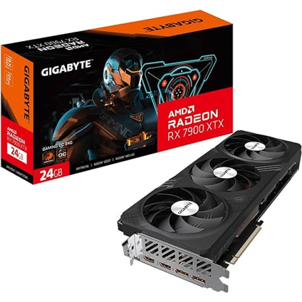 Gigabyte Grafiskā karte Radeon RX 7900 XTX Gaming OC 24GB GDDR6 (GV-R79XTXGAMING OC-24GD)