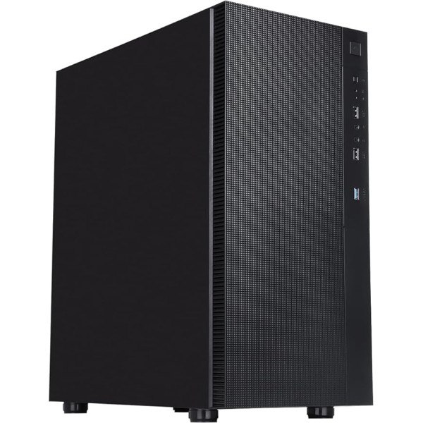 CiT Silent ES ATX Mid-Tower datora korpuss ar 2 x 120 mm PWM ventilatoriem un skaņu absorbējošām iekšējām matricām | Black