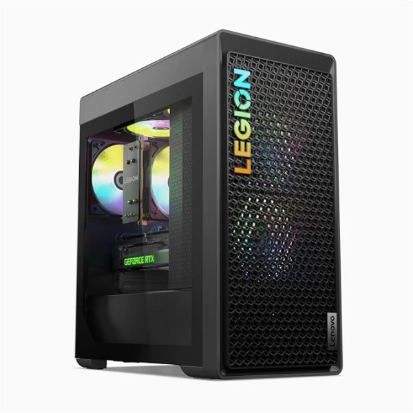 Lenovo Legion Tower 5 (8. paaudzes) spēļu galddators | AMD Ryzen 5 7600 | 16 GB RAM | 1 TB SSD | NVIDIA GeForce RTX 4060 Ti | Win11 Home | QWERTZ | Pelēks | Komplektā ietilpst tastatūra un pele | 3 mēnešu Premium Care