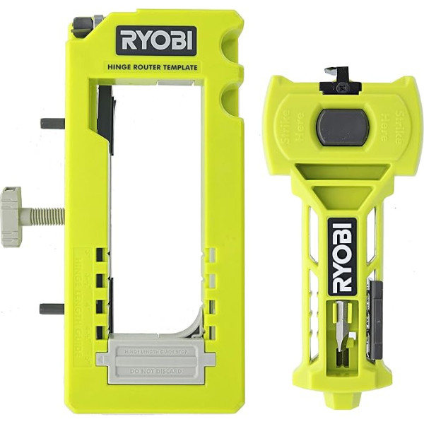 Ryobi A99HT3 durvju eņģu uzstādīšanas komplekts/šablons komplektā ar Ryobi A99LM2 durvju fiksatoru precīzai kalšanai un punktēšanai (1)