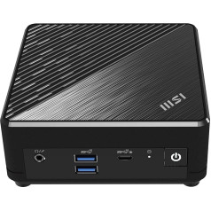 MSI Cubi N ADL S-080DE Mini dators, Intel N200 procesors, 4GB DDR4, 128GB M.2 SSD, USB 3.2 Gen 2 Type C (DP Alternate), HDMI 2.1, DP 1.4, Bluetooth 5, bez ventilatora, Dual LAN, Windows 11 Pro, VESA