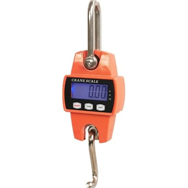 UNbit Industrial Kranwaage, Gepäckwaage, 300 kg, elektronisch, digital, tragbar, for Gepäck, Reisen, Wiegen, Gepäck, Tasche, Hängewaage, Gewichtsgürtel for genaue Messungen