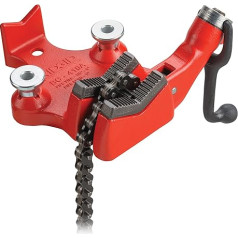 RIDGID 40195 BC-410 modelis BC-410 ķēdes cauruļu vice ar augšējo skrūvi, 1/8 collas līdz 4 collu (6 līdz 100 mm) vice