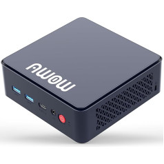 AWOW AK10 Pro Mini PC, 8GB DDR5 256GB PCIe SSD, Intel 12. paaudzes N100 (līdz 3,4GHz) Mini galddators atbalsta 4K trīsdimensiju displeju/USB3.2/WiFi 6/BT5.2/Dual Gigabit Ethernet mājai/birojam