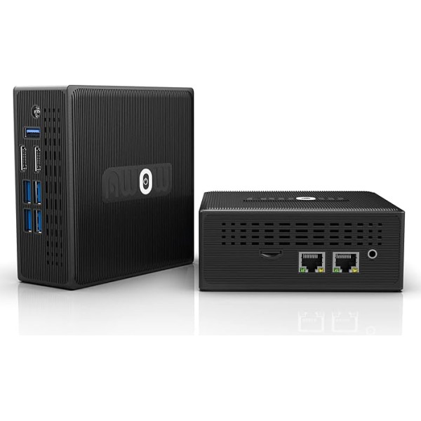 AWOW Mini PC Celeron Quad-Core J4105, 8GB RAM 128GB ROM, Micro PC, Gigabit Ethernet, Dual 2.4G & 5G WiFi, BT4.2, Mini Desktop dators biznesam, mājai, skolai