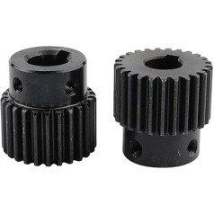 RLLHHGH Kegelgetriebe aus Kohlenstoffstahl, Motorrad aus Nylon, 20, 25 Zähne, 12, 12,7, 14 mm, gerades Getriebe, Synchronrad, CNC-Router, Gravur (12 mm, 20 zobi)