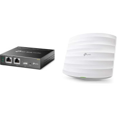 TP-Link EAP225 WiFi piekļuves punkts, divjoslu 1350 Mbps ar MU-MIMO, profesionāls dizains ļoti lielam darbības rādiusam, piemērots montāžai pie sienas un griestiem, atbalsta 802.3af PoE