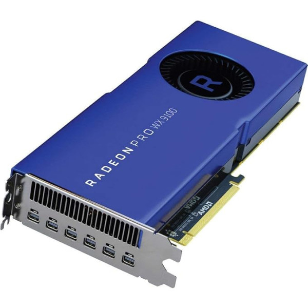 AMD - Radeon Pro WX9100-16GB HBM2 grafiskā karte PCIe 3.0 6X Mini DisplayPort (atjaunota)