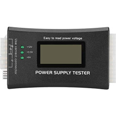 PC ATX Power Supply Tester with LCD Display and Buzzer, Computer PC Power Supply Tester Tool for Detecting ATX, BTX, ITX and TFX Computer Power Supplies