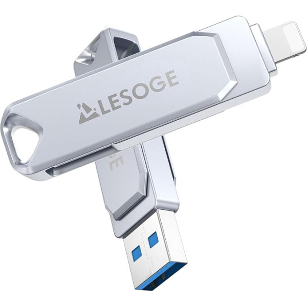 LESOGE USB zibatmiņas karte 128G, USB 3.0 zibatmiņas karte, USB atmiņas karte tālrunim iOS/PC