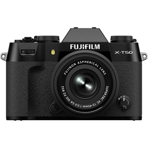 FUJIFILM X-T50 Black / 15-45 mm komplekts