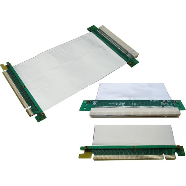 KALEA-INFORMATIQUE PCI Express Riser Extension Mat PCIe x16 jungtys ir 10 cm ekranuotas staltiesė